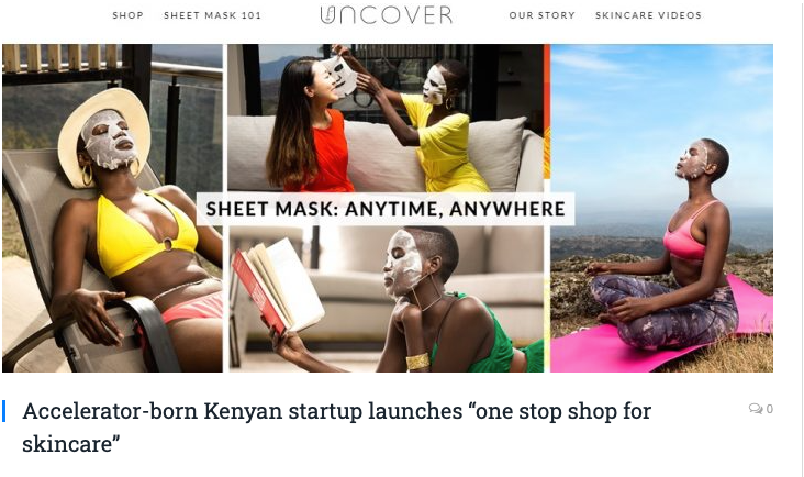 Uncover Skincare on Disrupt Africa